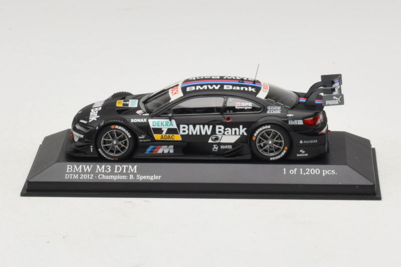 BMW M3 E92 #7 B. Spengler BMW Team Schnitzer DTM Champion 2012 Minichamps 1:43 410122207 Druckguss