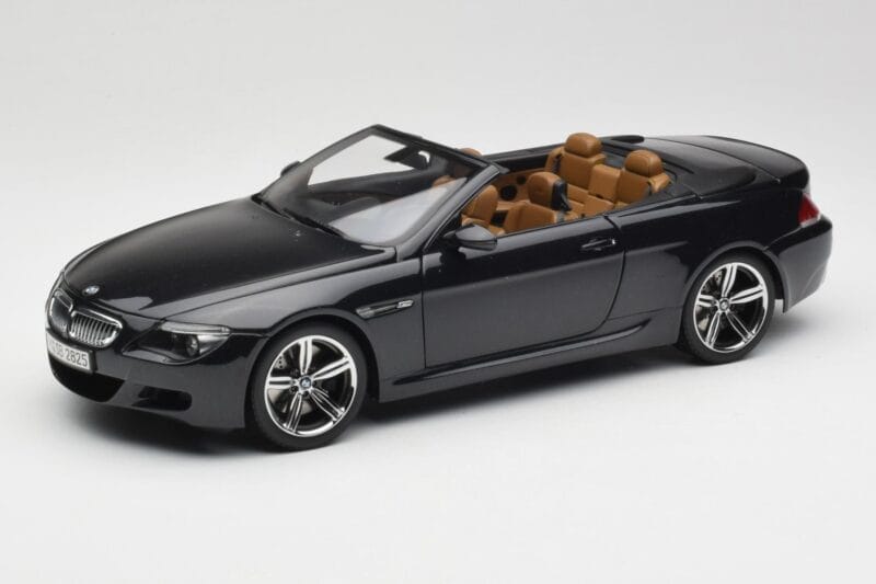 BMW M6 E64 Cabriolet Sapphire Black Kyosho 1:18 80430417424 Druckguss