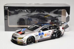 BMW M6 GT3 F13 #18 Schubert Motorsport A. Farfus / J. Krohn 24h Nürburgring 2016 Minichamps 1:18 155162618 Druckguss — Bild 6 von 6