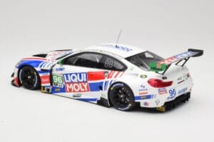BMW M6 GT3 F13 #96 Turner Motorsport B. Auberlen / R. Foley Class Winner Petit Le Mans 2019 Minichamps 1:18 153192696 Druckgu — Bild 5 von 6