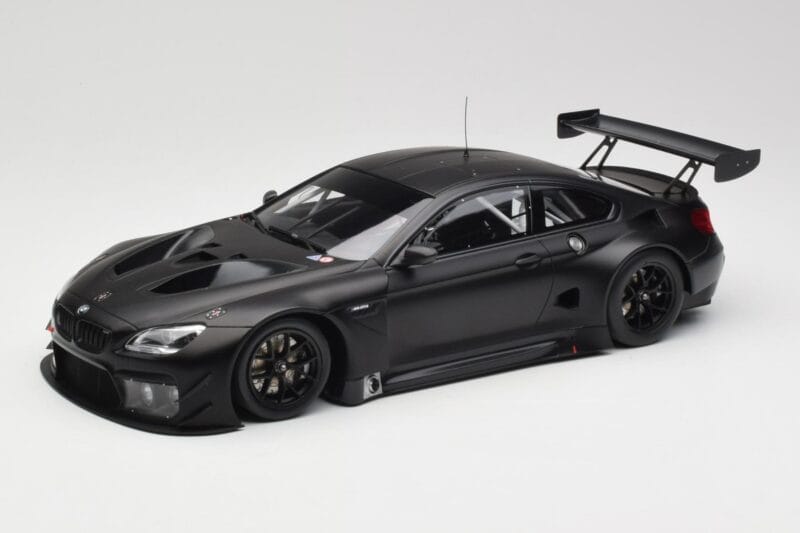 BMW M6 GT3 F13 Plain Body Version Matte Black Minichamps 1:18 155162610 Druckguss