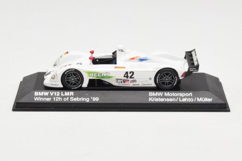 BMW V12 LMR LMP1 #42 J. Müller / J. Lehto 24 Hours of Le Mans 2000 Minichamps 1:43 80420018215 Druckguss