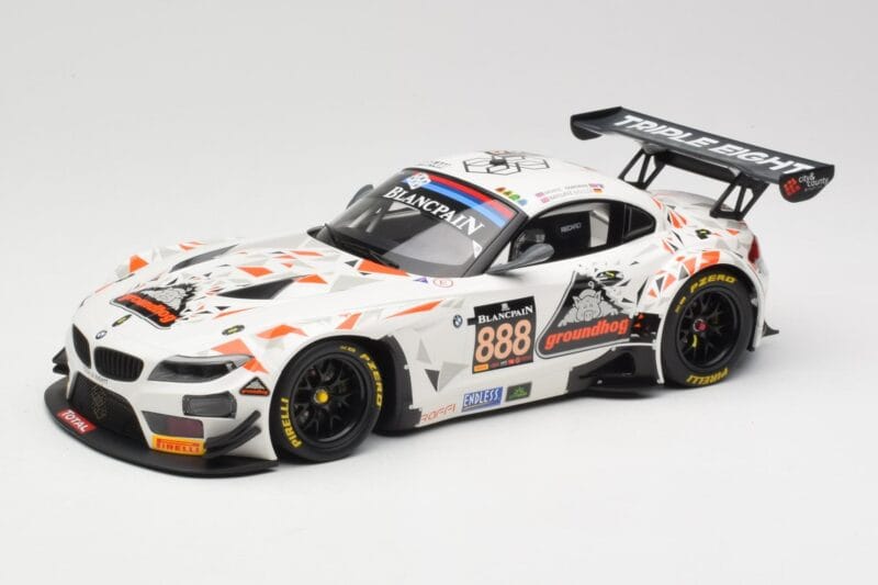 BMW Z4 E89 GT3 #888 Triple Eight Racing L. Mowle / J. Ratcliffe 24 Hours of Spa 2015 Minichamps 1:18 151152388 Druckguss