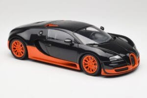 Bugatti Veyron Super Sport World Record Edition Carbon & Orange Minichamps 1:18 100110840 Druckguss — Bild 6 von 8
