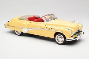 Buick Roadmaster Chrome Yellow Motormax 1:18 23124646-M17 Druckguss — Bild 6 von 8