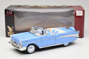 Chevrolet Bel Air Cabriolet Blau Road Signature 1:18 55/1/0863 Druckguss — Bild 8 von 8