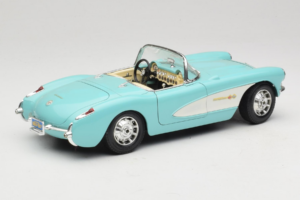 Chevrolet Corvette C1 Blau & Weiß Bburago 1:18 3024-M2 Druckguss — Bild 3 von 8