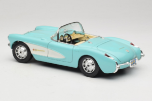Chevrolet Corvette C1 Blau & Weiß Bburago 1:18 3024-M2 Druckguss — Bild 7 von 8
