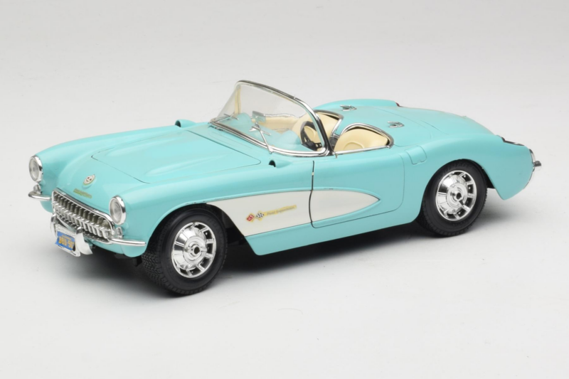 Chevrolet Corvette C1 Blau & Weiß Bburago 1:18 3024-M2 Druckguss