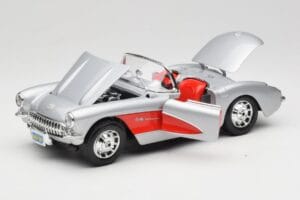 Chevrolet Corvette C1 Silber Bburago 1:18 3034 Druckguss — Bild 2 von 8