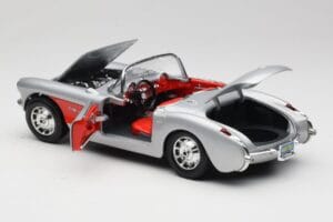 Chevrolet Corvette C1 Silber Bburago 1:18 3034 Druckguss — Bild 5 von 8