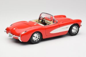 Chevrolet Corvette C1 Roadster Rot Bburago 1:18 3024 Druckguss — Bild 3 von 8