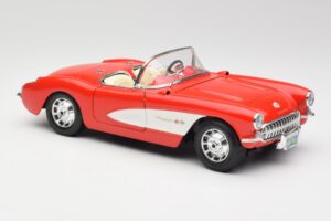 Chevrolet Corvette C1 Roadster Rot Bburago 1:18 3024 Druckguss — Bild 6 von 8