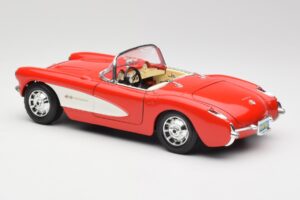 Chevrolet Corvette C1 Roadster Rot Bburago 1:18 3024 Druckguss — Bild 7 von 8