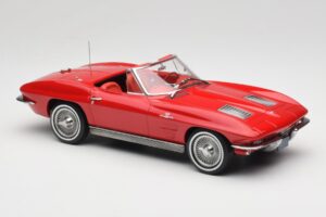 Chevrolet Corvette C2 Sting Ray Cabriolet Riverside Red Norev 1:18 189056 Druckguss — Bild 4 von 6