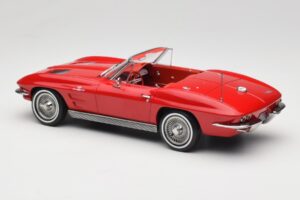 Chevrolet Corvette C2 Sting Ray Cabriolet Riverside Red Norev 1:18 189056 Druckguss — Bild 5 von 6