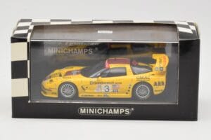 Chevrolet Corvette C5-R #3 R. Fellows / J. O'Connell / O. Gavin ALMS Petit Le Mans 2002 Minichamps 1:43 400021493 Druckguss — Bild 4 von 4