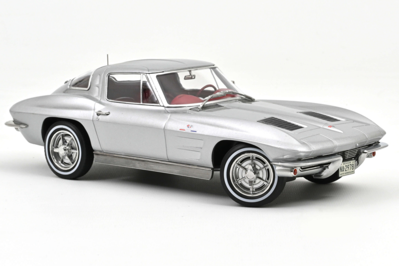 Chevrolet Corvette C2 Sting Ray Sebring Silver Norev 1:18 189052 Druckguss