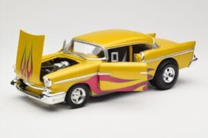 Chevrolet Custom Gelb mit Flamme Hot Wheels 1:18 21356 Druckguss — Bild 2 von 8