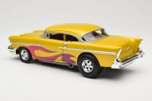 Chevrolet Custom Gelb mit Flamme Hot Wheels 1:18 21356 Druckguss — Bild 7 von 8