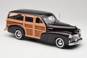 Chevrolet Fleetmaster Woody Schwarz & Wood Panels Maisto 1:18 43697545B Druckguss — Bild 6 von 8