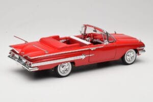 Chevrolet Impala Cabriolet Rot Welly 1:18 9864W Druckguss — Bild 3 von 8