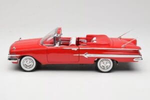 Chevrolet Impala Cabriolet Rot Welly 1:18 9864W Druckguss — Bild 4 von 8