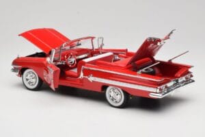 Chevrolet Impala Cabriolet Rot Welly 1:18 9864W Druckguss — Bild 5 von 8