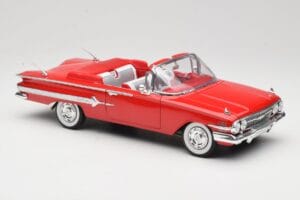 Chevrolet Impala Cabriolet Rot Welly 1:18 9864W Druckguss — Bild 6 von 8