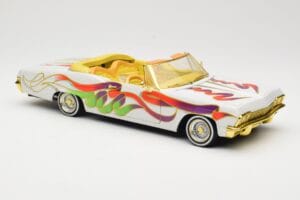 Chevrolet Impala Lowrider White Metallic Hot Wheels 1:18 27635 Druckguss — Bild 6 von 8