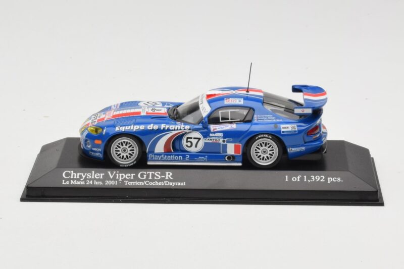 Dodge Viper GTS-R #57 Terrien / Cochet / Dayraut Le Mans 24 Hours 2001 Minichamps 1:43 400011457 Druckguss