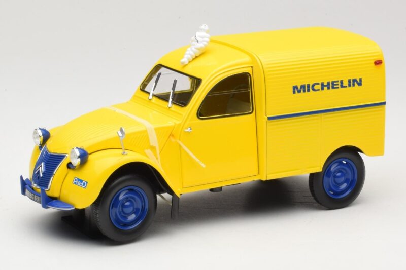Citroen 2CV Fourgonnette Michelin Bibendum Norev 1:18 181502 Druckguss