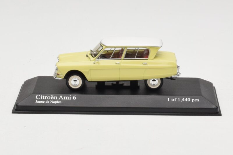 Citroen Ami 6 Gelb Weiß Minichamps 1:43 400111661 Druckguss