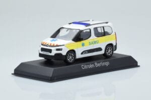 Citroen Berlingo Ambulance SAMU Weiß Gelb Norev 1:43 155769 Druckguss — Bild 2 von 4