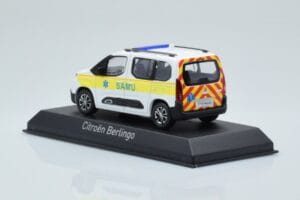 Citroen Berlingo Ambulance SAMU Weiß Gelb Norev 1:43 155769 Druckguss — Bild 3 von 4