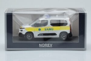 Citroen Berlingo Ambulance SAMU Weiß Gelb Norev 1:43 155769 Druckguss — Bild 4 von 4