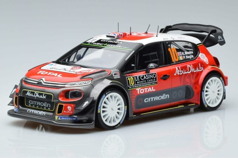 Citroen C3 WRC #10 K. Meeke / P. Nagle Rally Monte Carlo 2018 Norev 1:18 181636 Druckguss