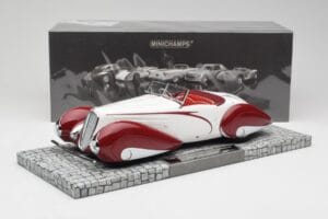 Delahaye Type 135 M Cabriolet Weiß Rot Minichamps 1:18 107116161 Resin — Bild 6 von 6