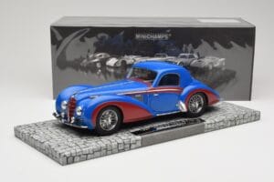 Delahaye Type 145 V12 Coupe Blau Rot Minichamps 1:18 107116121 Resin — Bild 6 von 6