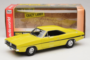 Dodge Charger R/T Gelb Dirty Mary Crazy Larry Auto World 1:18 AWSS101/06 Druckguss — Bild 8 von 8