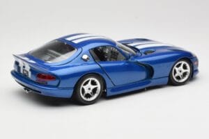 Dodge Viper GTS SR II Blau mit Weißen Streifen Bburago 1:18 3330 Druckguss — Bild 3 von 8