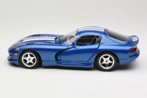 Dodge Viper GTS SR II Blau mit Weißen Streifen Bburago 1:18 3330 Druckguss — Bild 4 von 8