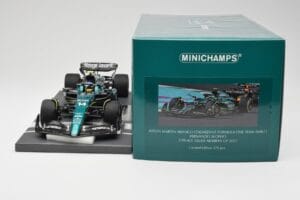 Aston Martin AMR23 #14 F. Alonso 3rd Place Saudi Arabian GP 2023 Minichamps 1:18 117230214 Druckguss — Bild 6 von 7