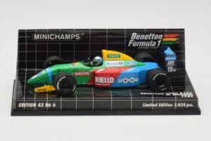 Benetton Ford B188 #19 A. Nannini Race Car 1988 Minichamps 1:43 400890119 Druckguss
