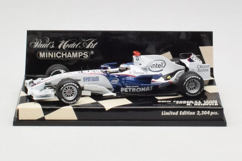 BMW Sauber F1.08 #5 N. Heidfeld Showcar 2008 Minichamps 1:43 400080083 Druckguss