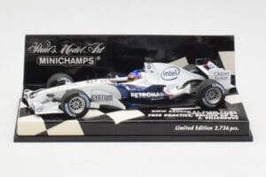BMW Sauber F1.06 J. Villeneuve Wedding Edition F1 2006 Minichamps 1:43 400060117 Druckguss