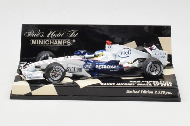BMW Sauber F1.06 #16 N. Heidfeld Brazilian GP 2006 Minichamps 1:43 400060316 Druckguss