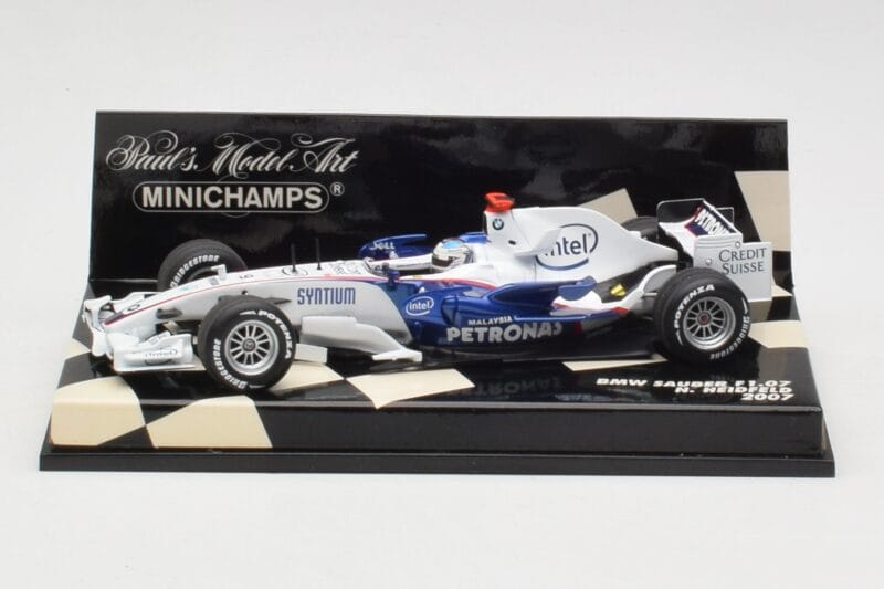 BMW Sauber F1.07 #3 N. Heidfeld Race Car 2007 Minichamps 1:43 400070009 Druckguss