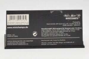 Brabham BMW BT52B A. Senna Test Car Paul Ricard 14 November 1983 Minichamps 1:43 540834399 Druckguss — Bild 4 von 5