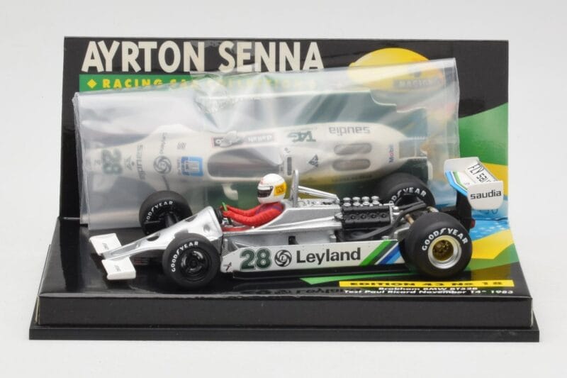 Brabham BMW BT52B A. Senna Test Car Paul Ricard 14 November 1983 Minichamps 1:43 540834399 Druckguss